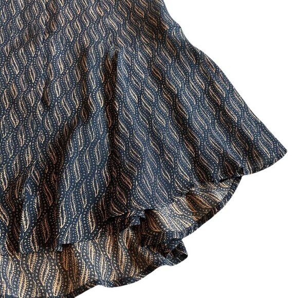 A.L.C. Button-Down Shift Dress 100% Silk Fun Print Short Sleeve Size 4 Women's - Picture 6 of 14